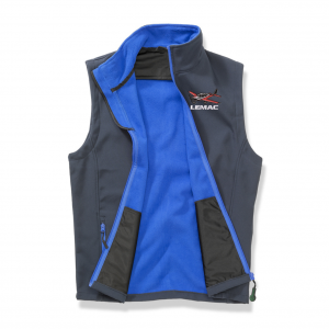 LEMAC Embroidered Soft Shell Gilet 2 Layer