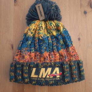 LMA Embroidered Corkscrew Pom Pom Beanie